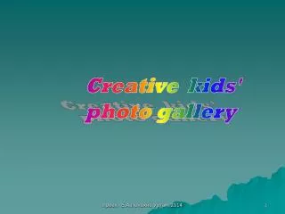 Creative kids' photo gallery