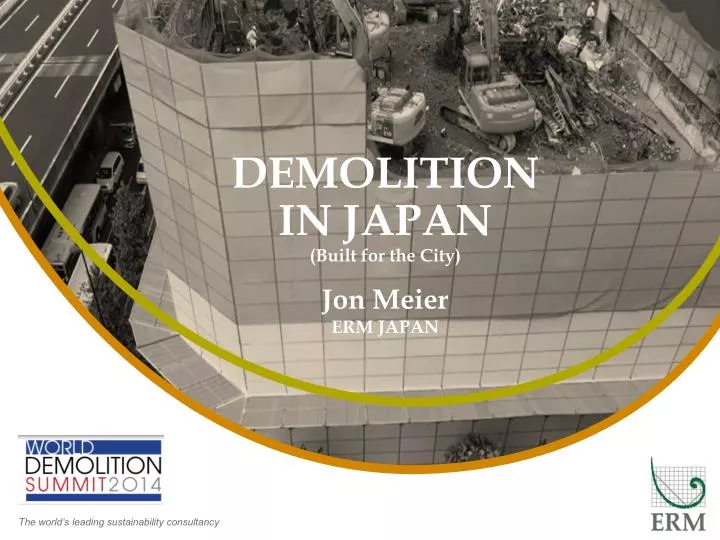 demolition in japan built for the city