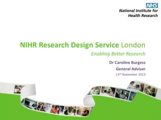 NIHR Research Design Service London