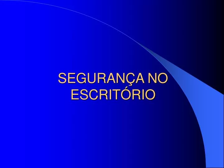 seguran a no escrit rio