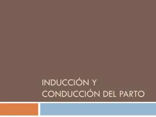 inducci n y conducci n del parto