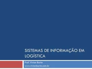sistemas de informa o em log stica
