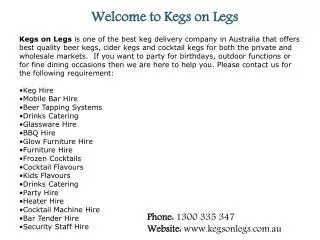 Kegs on Legs is your one-stop-Oktoberfest-shop!
