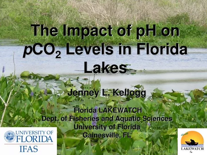 the impact of ph on p co 2 levels in florida lakes