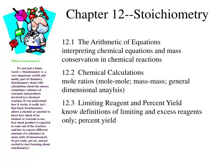 chapter 12 stoichiometry