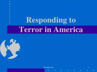 Responding to Terror in America