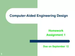 Computer-Aided Engineering Design