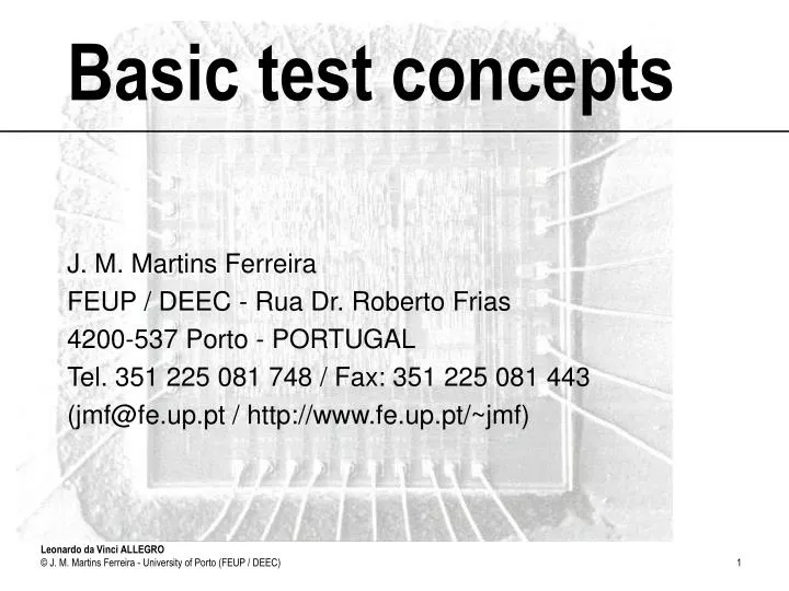 basic test concepts