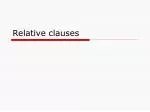 Relative clauses - slide 1