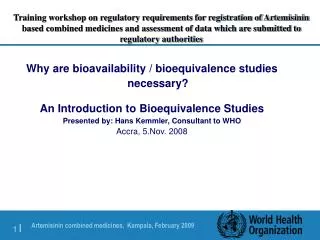 Why are bioavailability / bioequivalence studies necessary?