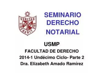 usmp facultad de derecho 2014 1 und cimo ciclo parte 2 dra elizabeth amado ram rez
