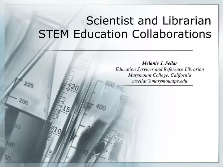 scientist and librarian stem education collaborations