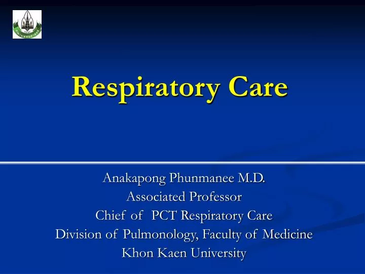 respiratory care