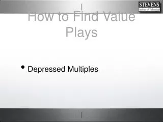 How to Find Value Plays
