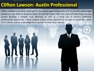 Clifton Lawson: Austin Professional