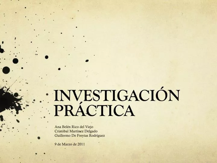 investigaci n pr ctica