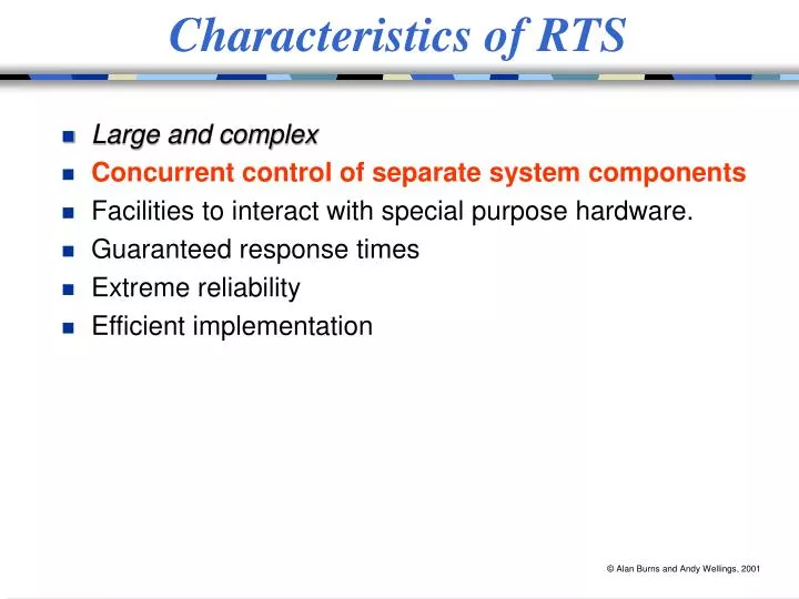 characteristics of rts