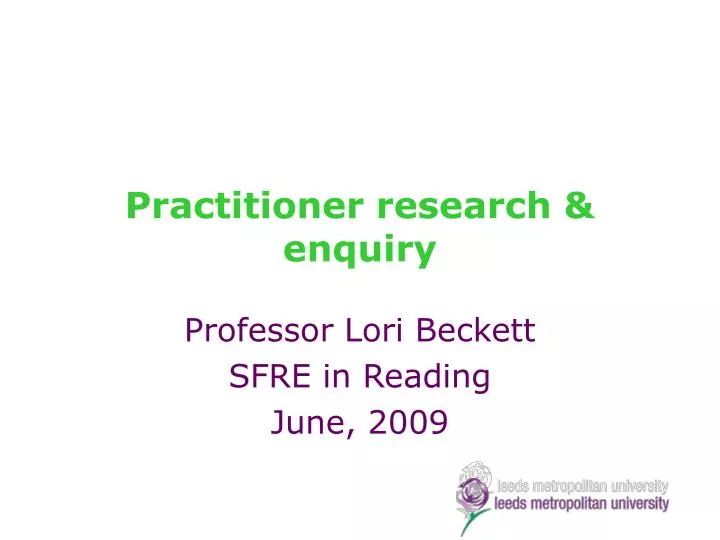 practitioner research enquiry