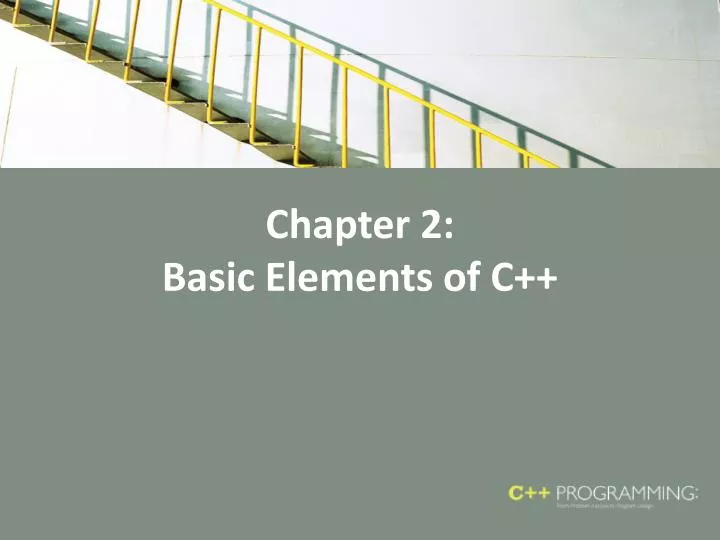 chapter 2 basic elements of c