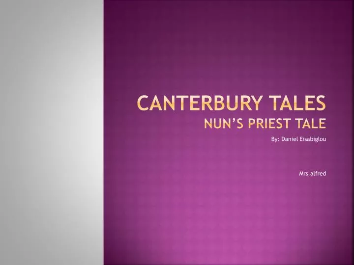 canterbury tales nun s priest tale