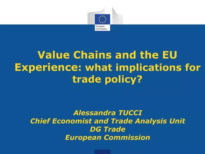 value chains and the eu experience what implications for trade policy