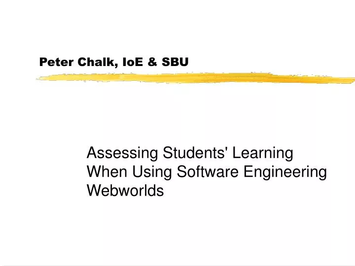 peter chalk ioe sbu