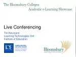 Live Conferencing - slide 1