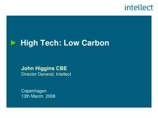 High Tech: Low Carbon