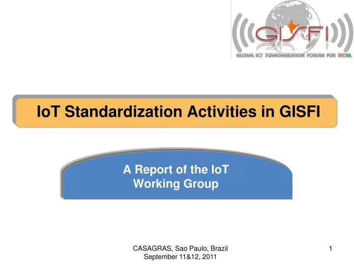 iot standardization activities in gisfi