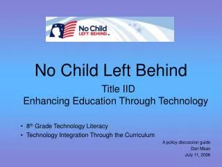 No Child Left Behind