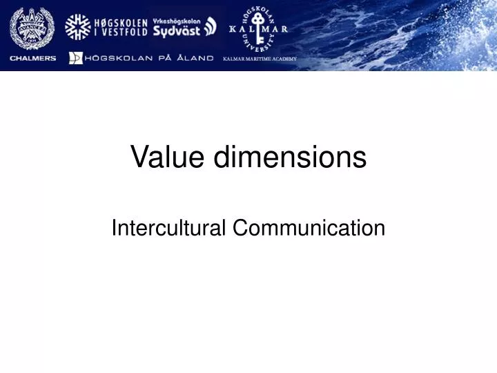 value dimensions