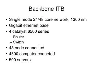 Backbone ITB