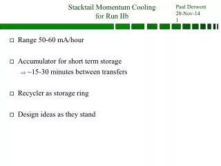 Stacktail Momentum Cooling for Run IIb