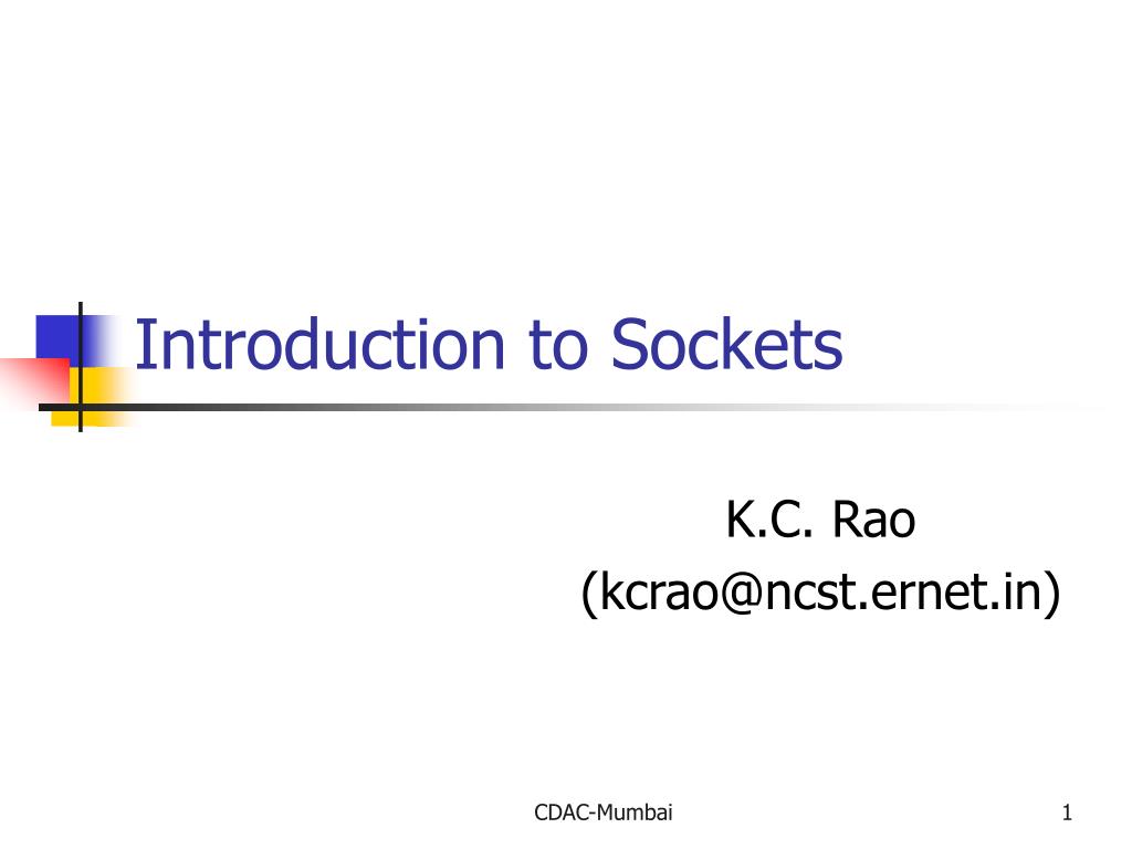 PPT - Introduction to Sockets PowerPoint Presentation, free download ...