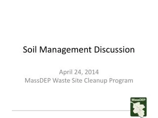 Soil Management Discussion