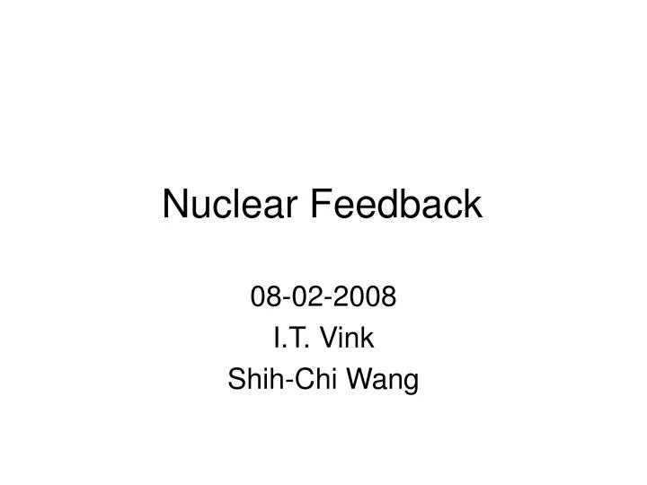 nuclear feedback