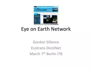 Eye on Earth Network