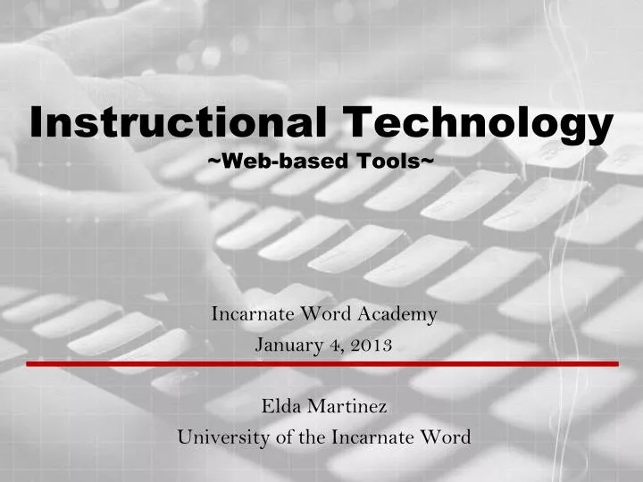 instructional technology web based tools