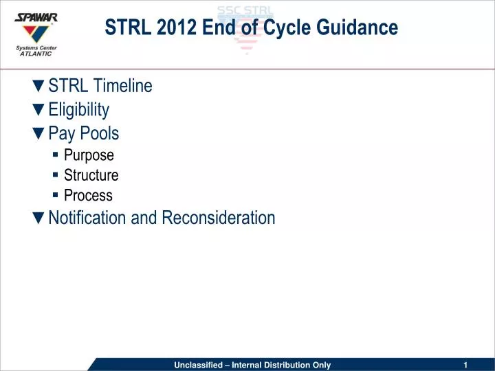 strl 2012 end of cycle guidance