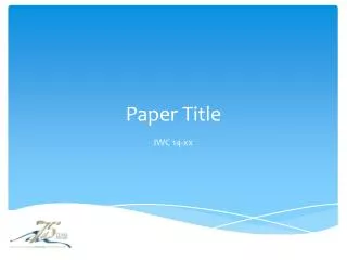 paper title