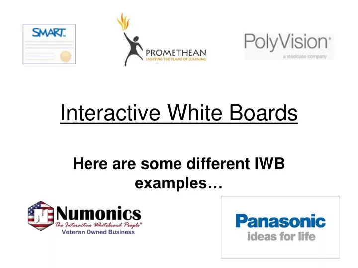 interactive white boards