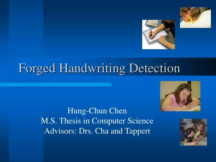 forged handwriting detection