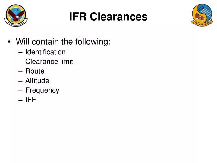 ifr clearances