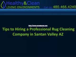 Hring a professional Rug Cleaning company Santan Valley AZ