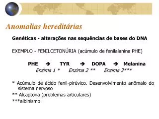anomalias heredit rias