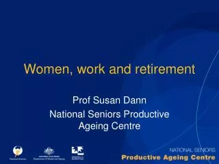 Women, work and retirement