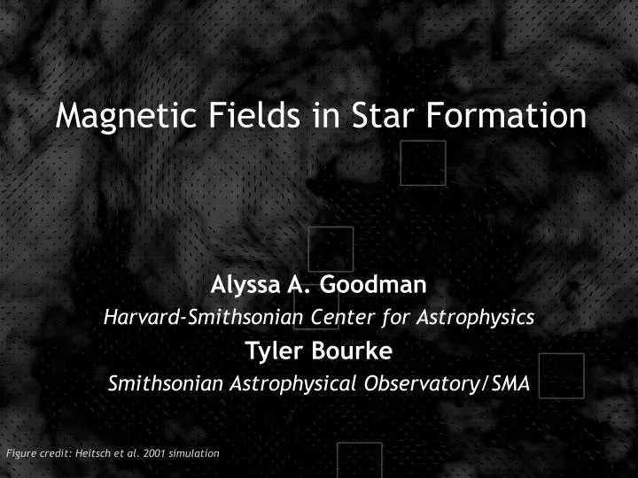 magnetic fields in star formation