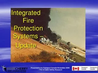 Integrated Fire Protection Systems – Update