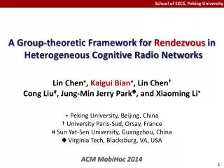 A Group-theoretic Framework for Rendezvous in Heterogeneous Cognitive Radio Networks