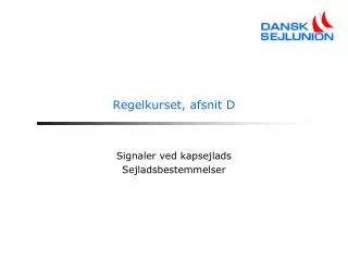 regelkurset afsnit d